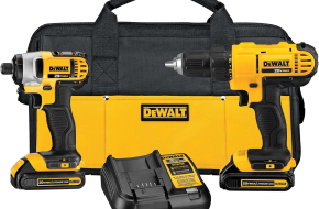 DEWALT 20V MAX Cordless Drill and Impact Driver, Power Tool Combo Kit , Includes 2 Batteries, Charger and Bag (DCK240C2)
