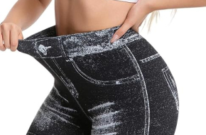 Flattering Sexy Women’s Stretch Tight Yoga Seamless Beach Shorts,Scrunch Butt Lifting Faux Denim Gym Booty Shorts