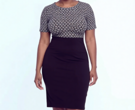Black and white dress