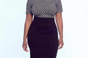 Black and white dress